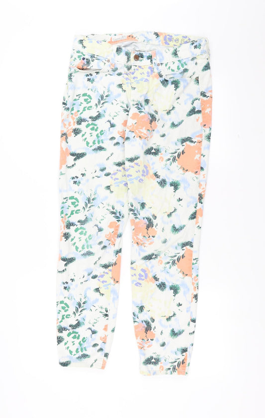 Gap Womens Multicoloured Floral Denim Skinny Jeans Size 27 in L28 in - legging jean
