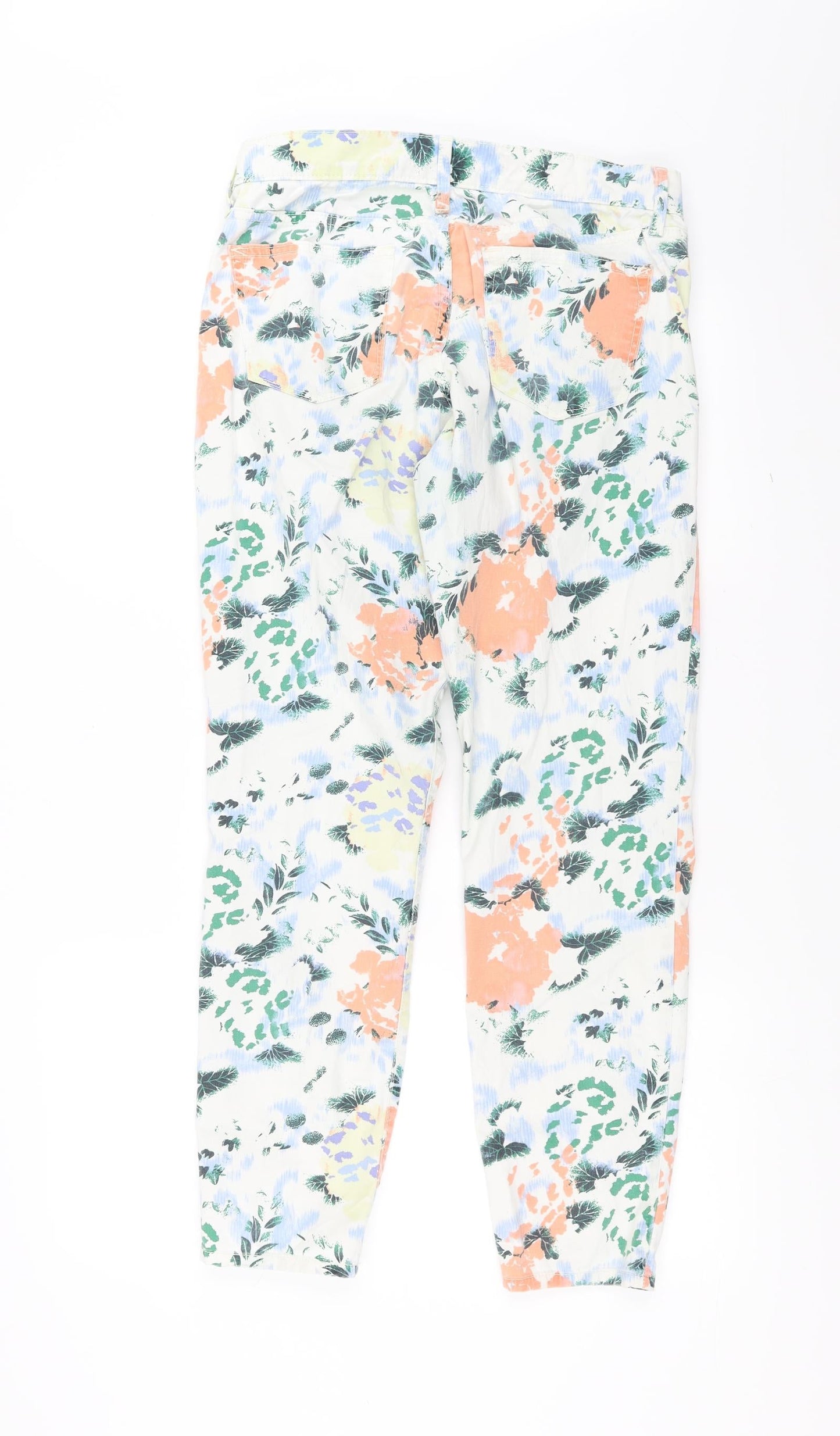 Gap Womens Multicoloured Floral Denim Skinny Jeans Size 27 in L28 in - legging jean