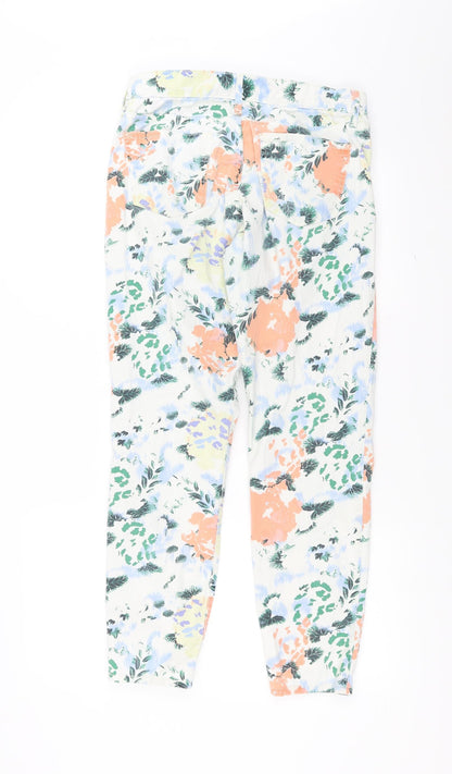 Gap Womens Multicoloured Floral Denim Skinny Jeans Size 27 in L28 in - legging jean