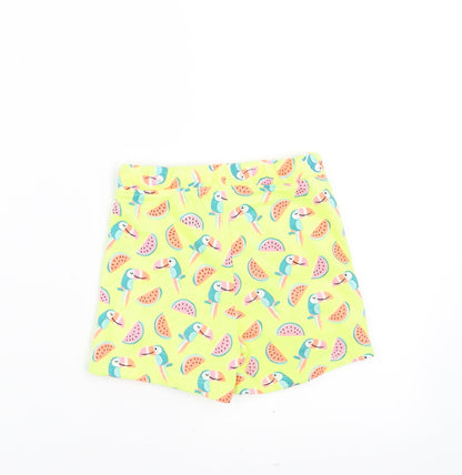 PEP&CO Girls Yellow   Cropped Trousers Size 18-24 Months  - watermelon shorts