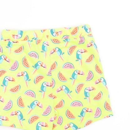 PEP&CO Girls Yellow   Cropped Trousers Size 18-24 Months  - watermelon shorts