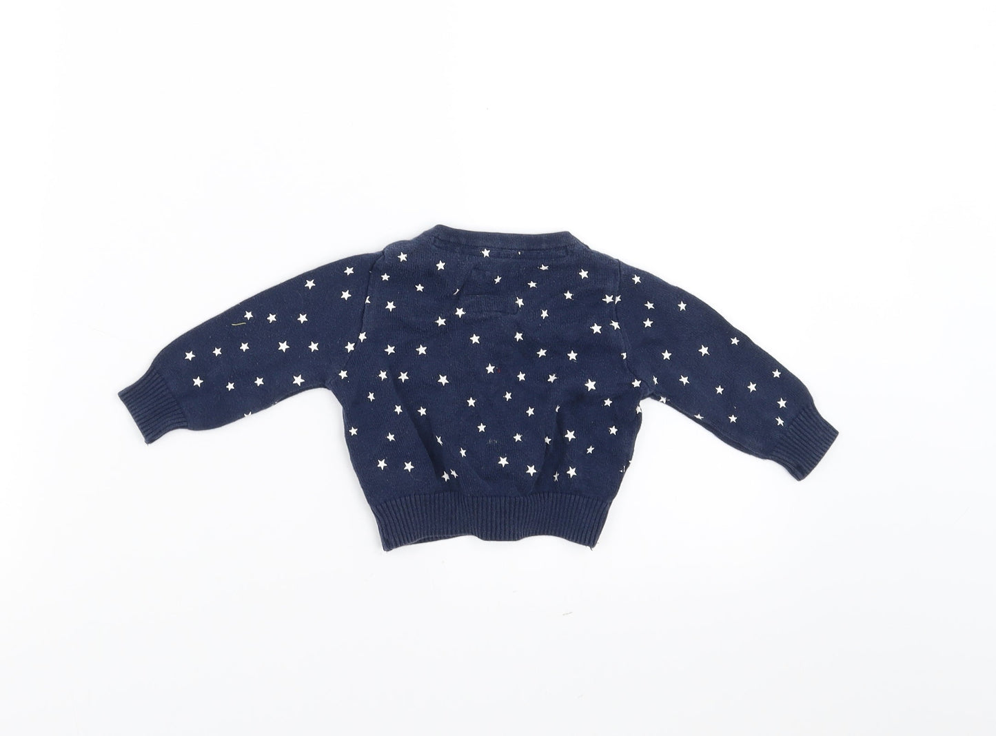 NEXT Girls Blue   Cardigan Jumper Size 3-6 Months  - STAR