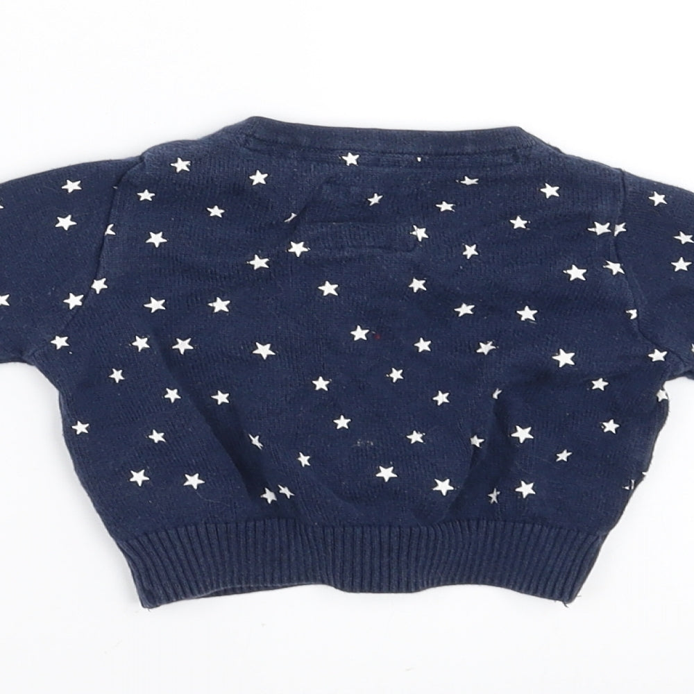 NEXT Girls Blue   Cardigan Jumper Size 3-6 Months  - STAR