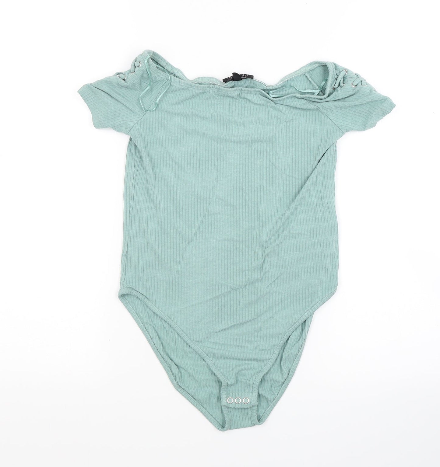 Topshop Womens Green  Jersey Leotard One-Piece Size 10