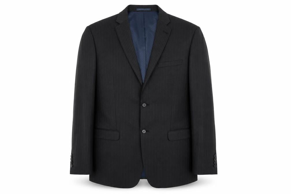 Next Mens Grey Striped  Jacket Coat Size 42