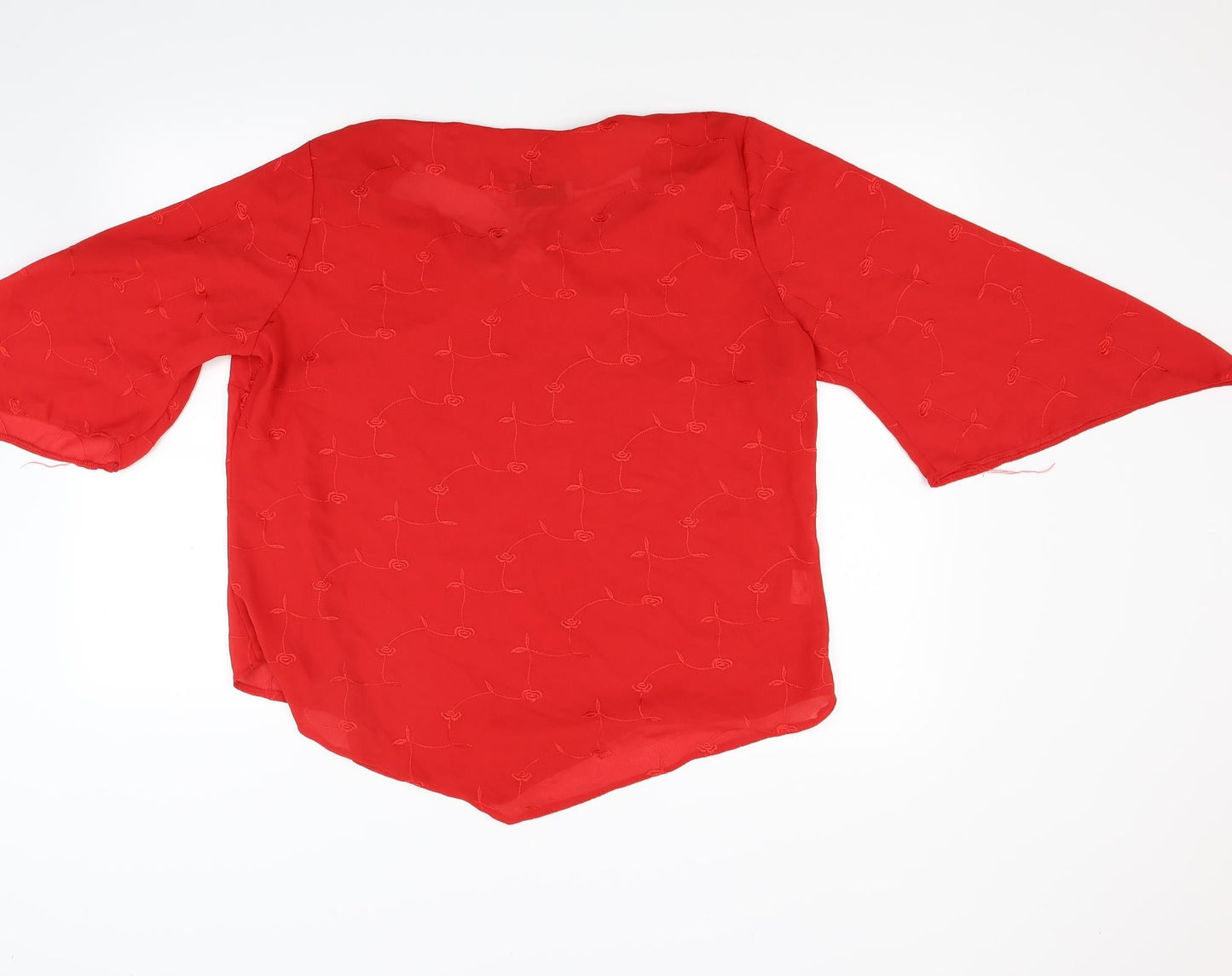 Feminine Womens Red   Basic Blouse Size 20