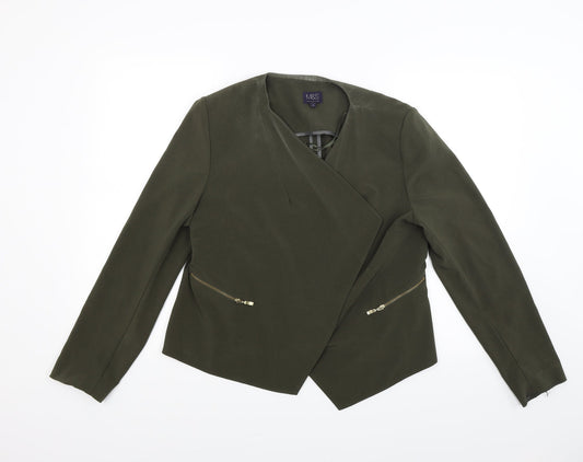 Womens UK Size 10 Marks and Spencer Green Jacket