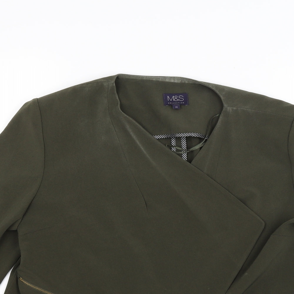 Womens UK Size 10 Marks and Spencer Green Jacket