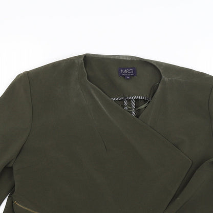Womens UK Size 10 Marks and Spencer Green Jacket
