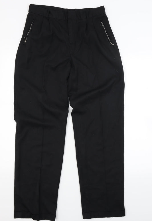 Preworn Mens Black   Trousers  Size 30 L29 in - Zipped pockets