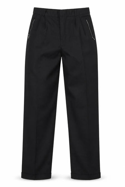 Mens UK Size 30 Preworn Regular Fit  Black Trousers