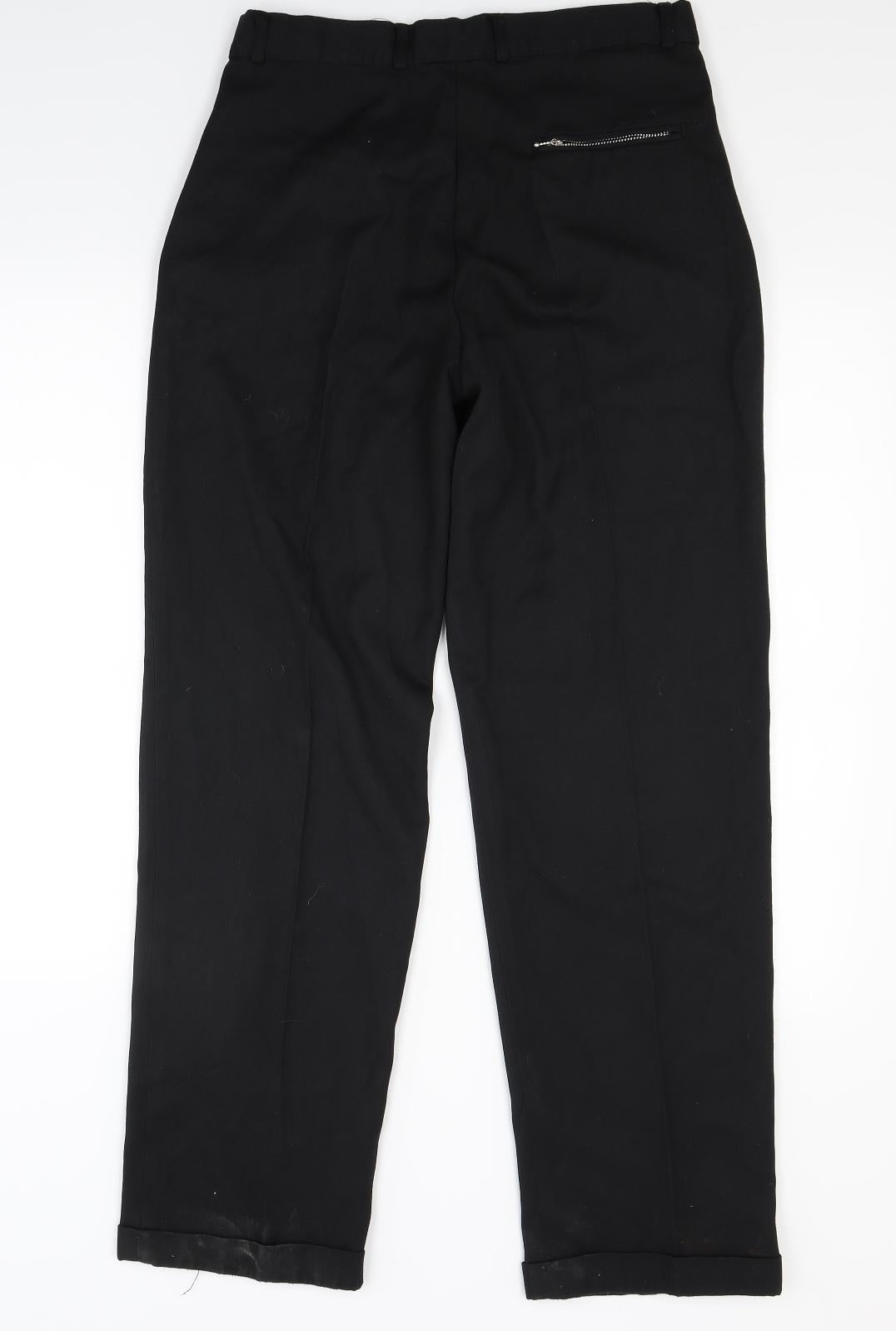 Preworn Mens Black   Trousers  Size 30 L29 in - Zipped pockets
