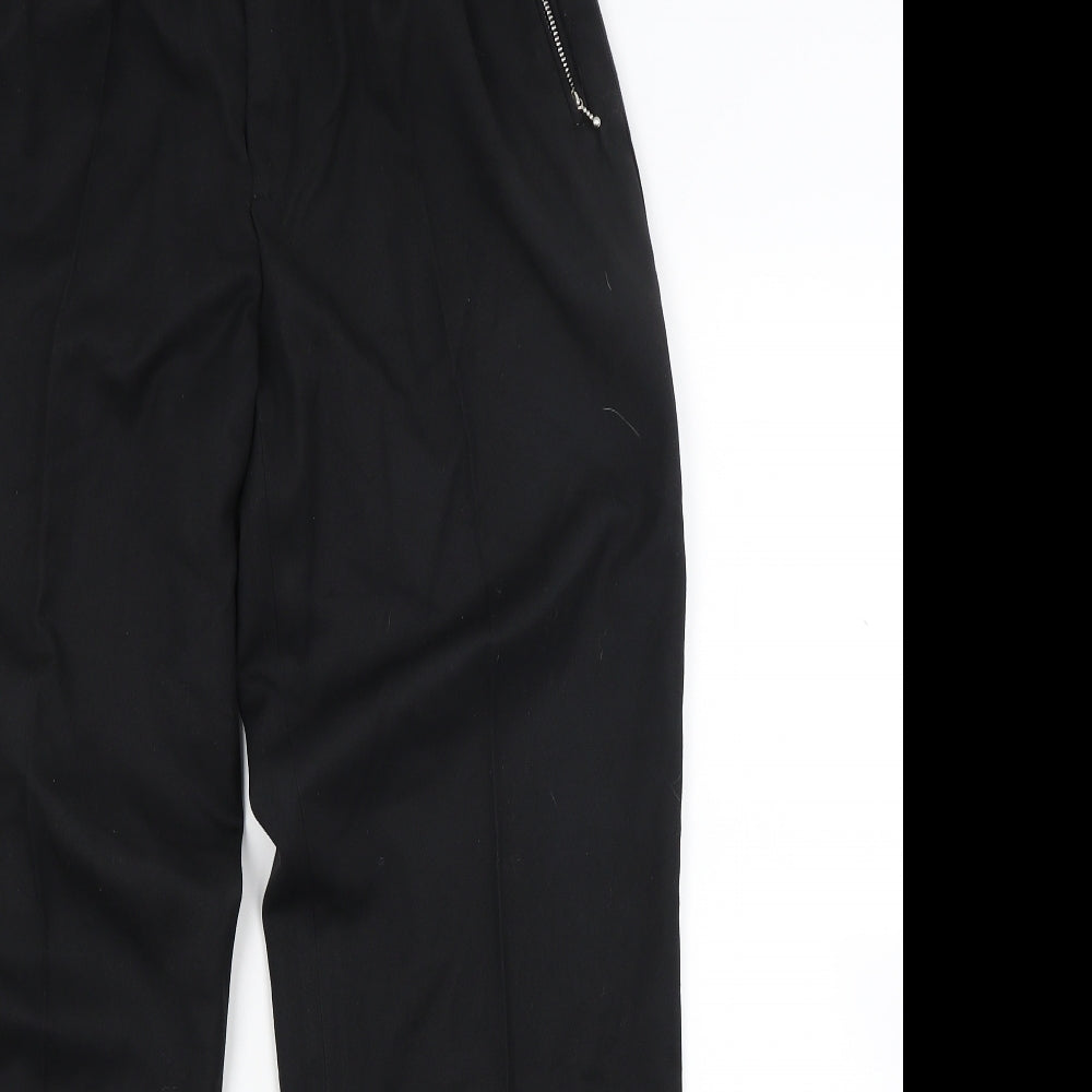 Preworn Mens Black   Trousers  Size 30 L29 in - Zipped pockets