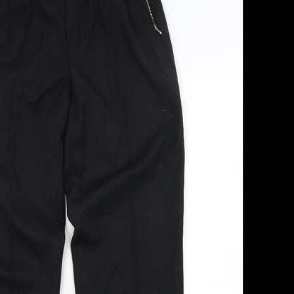 Preworn Mens Black   Trousers  Size 30 L29 in - Zipped pockets