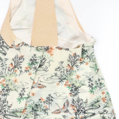 Womens UK Size S H&M Green Basic Blouse