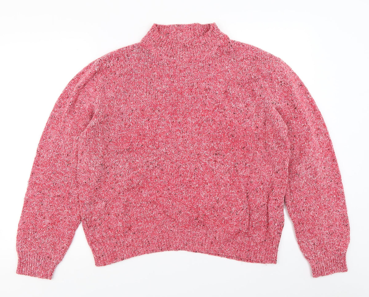 Damart Womens Pink  Knit Pullover Jumper Size 18
