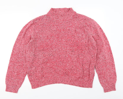 Damart Womens Pink  Knit Pullover Jumper Size 18