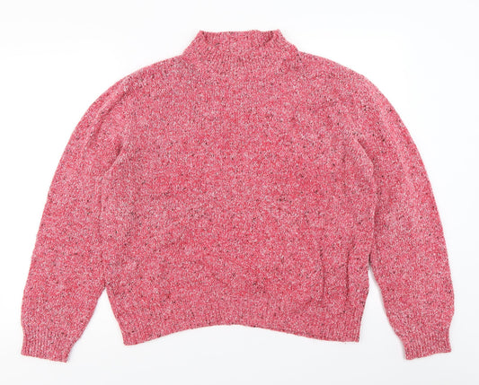 Damart Womens Pink  Knit Pullover Jumper Size 18