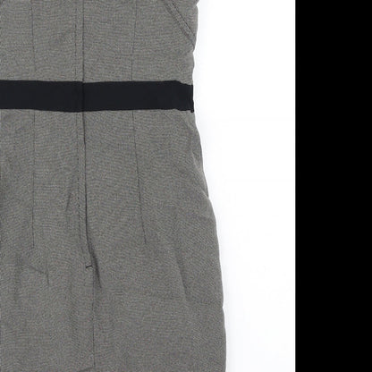 New Look Womens Black Check  Pencil Dress  Size 12