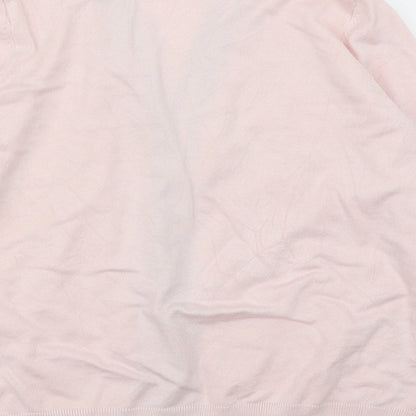 M&Co Womens Pink  Knit Cardigan Jumper Size 10