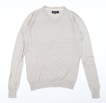 Industrialize Mens Beige  Knit Pullover Jumper Size S