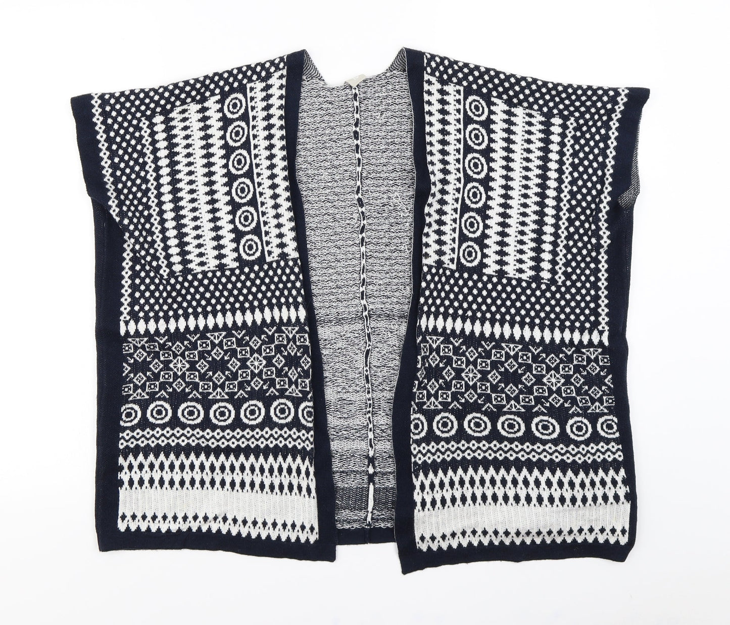 TU Girls Blue Batik  Cardigan Jumper Size 11 Years
