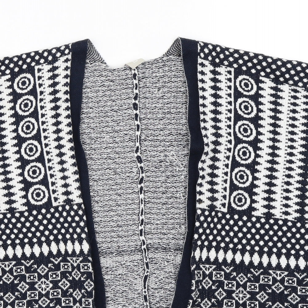 TU Girls Blue Batik  Cardigan Jumper Size 11 Years