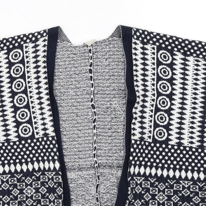 TU Girls Blue Batik  Cardigan Jumper Size 11 Years