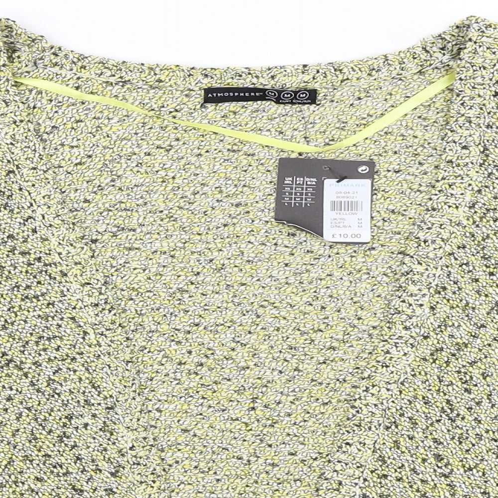 Atmosphere Womens Yellow   Cardigan Jumper Size M