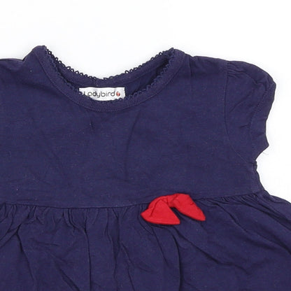 Ladybird Girls Blue   Skater Dress  Size 18-24 Months