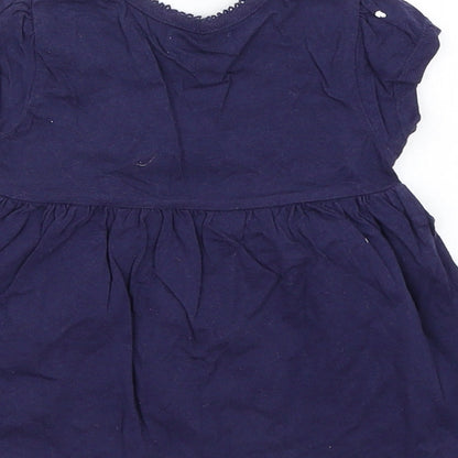 Ladybird Girls Blue   Skater Dress  Size 18-24 Months