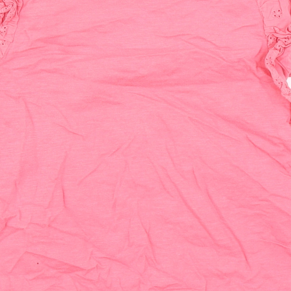 F&F Girls Pink   Basic T-Shirt Size 6-7 Years