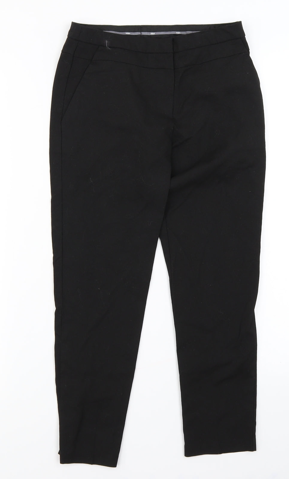 M&S Girls Black   Chino Trousers Size 9-10 Years
