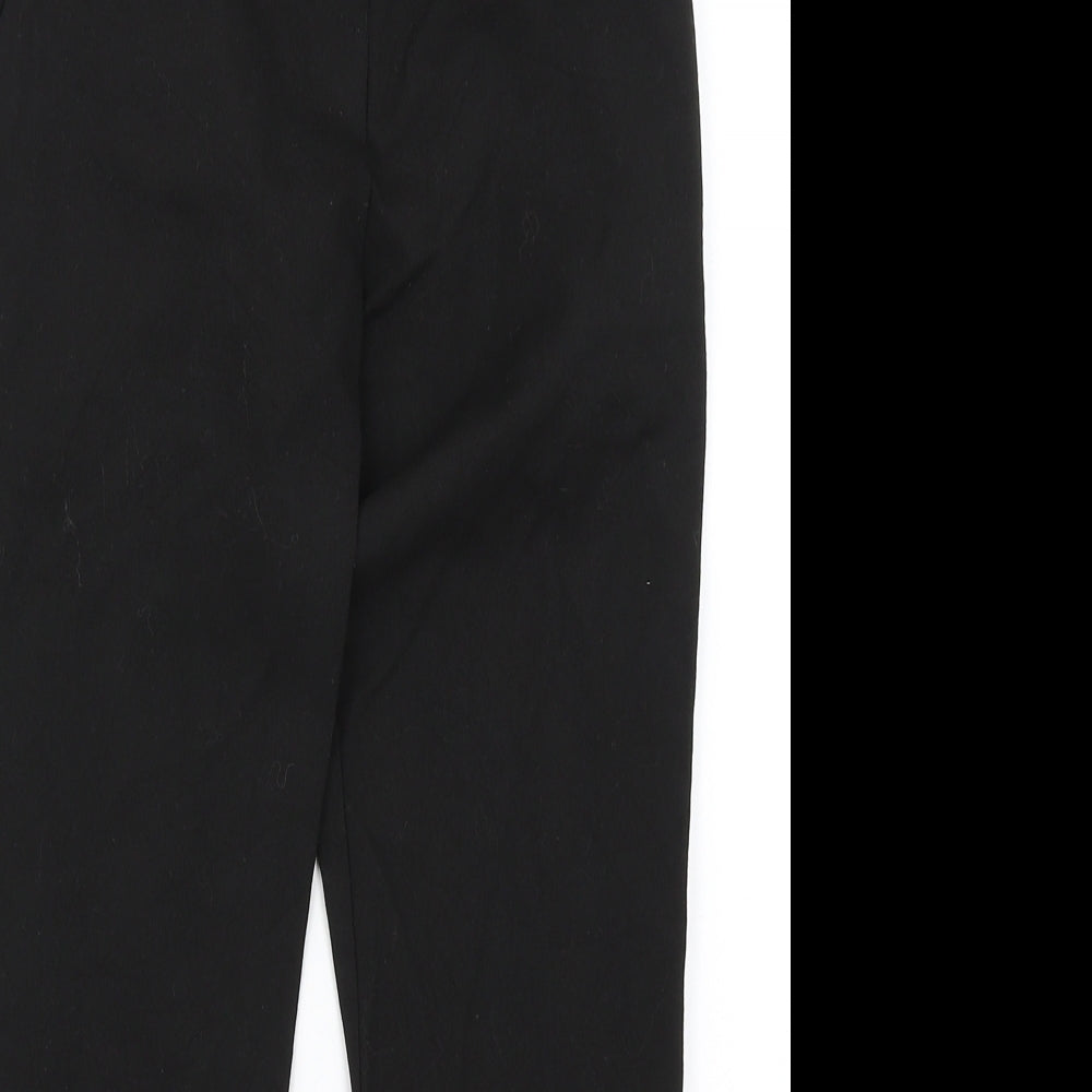 M&S Girls Black   Chino Trousers Size 9-10 Years
