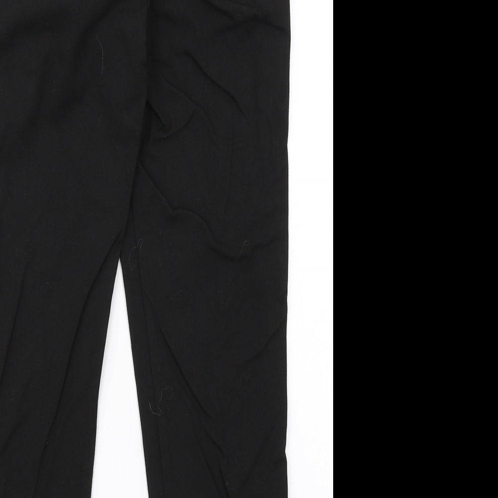 M&S Girls Black   Chino Trousers Size 9-10 Years