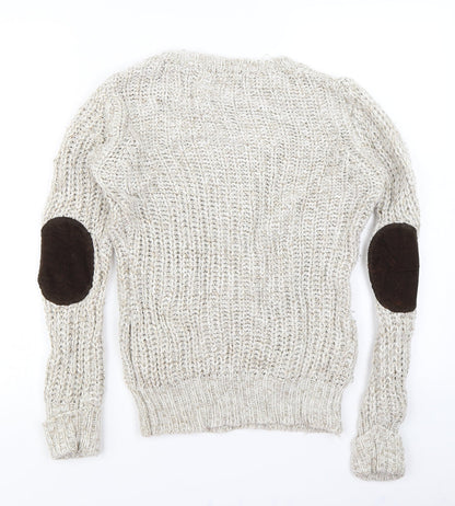 Blonde + Blonde Womens Beige   Pullover Jumper Size 8