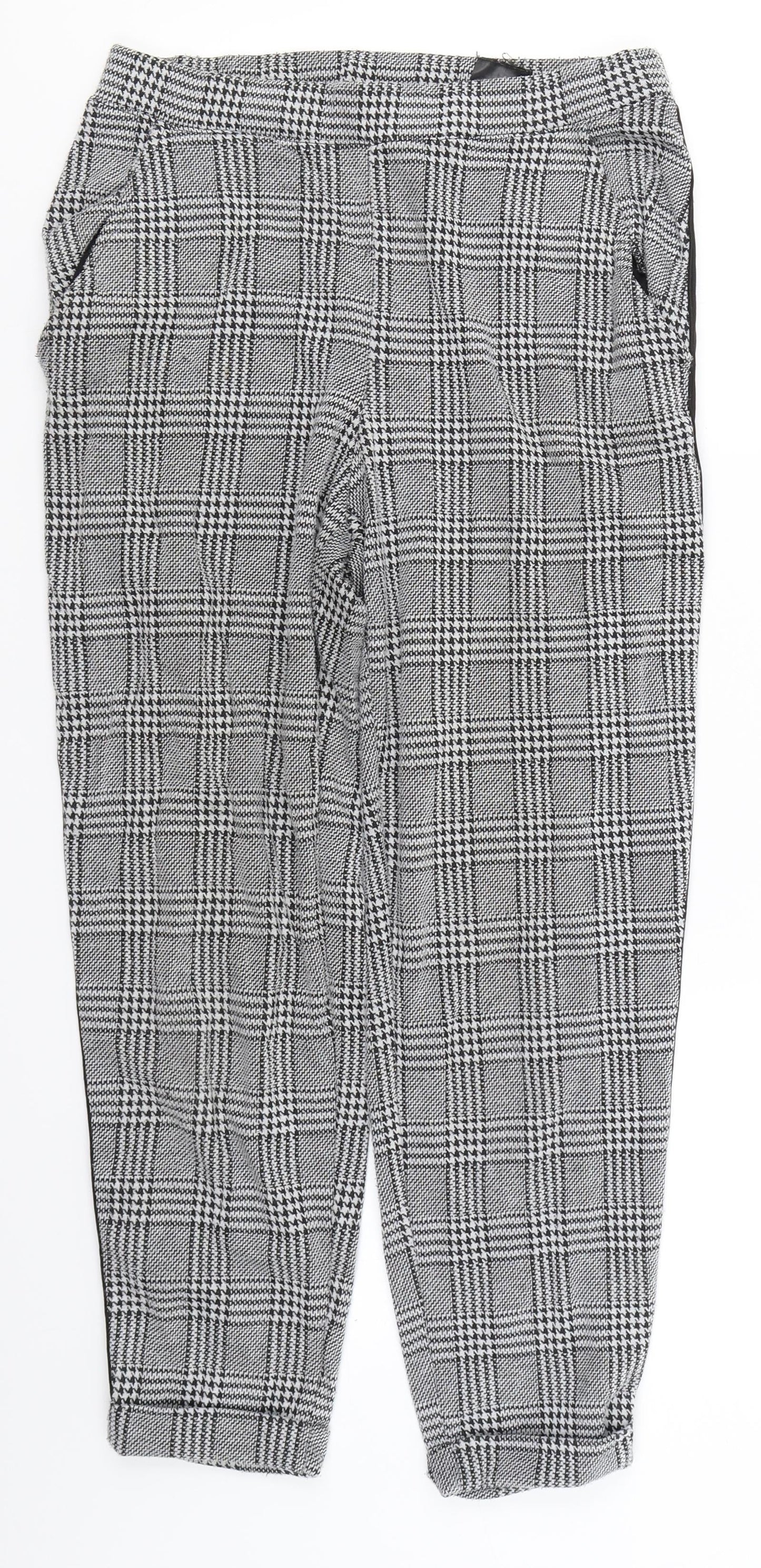Womens UK Size S Divided Regular Fit  Black Trousers
