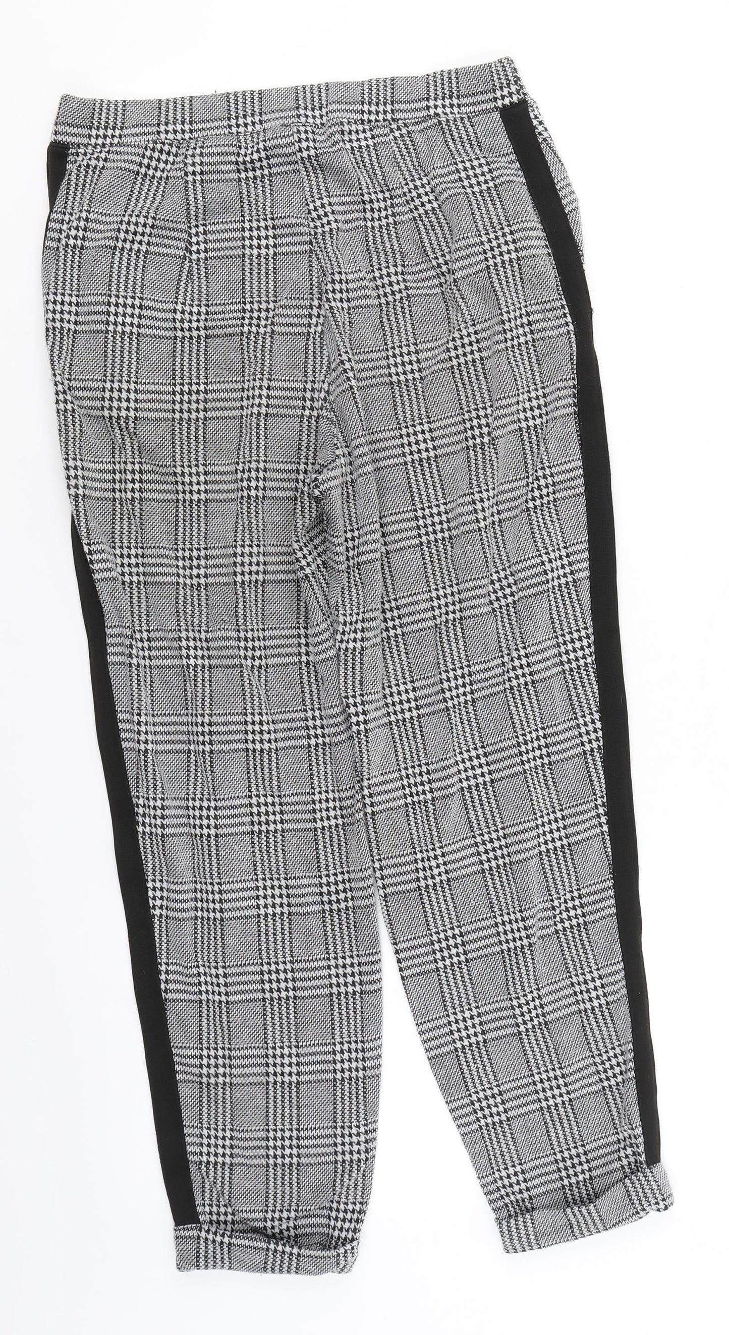 Womens UK Size S Divided Regular Fit  Black Trousers