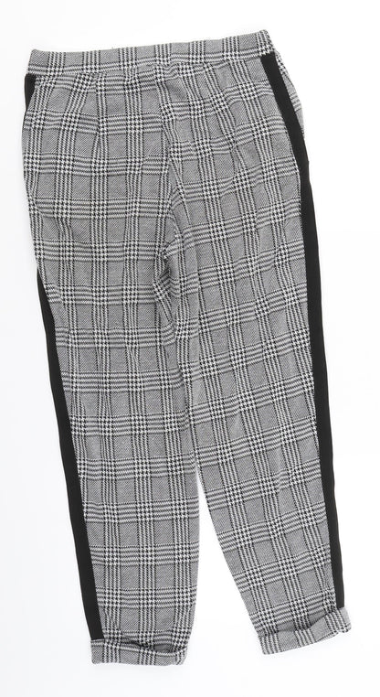 Womens UK Size S Divided Regular Fit  Black Trousers