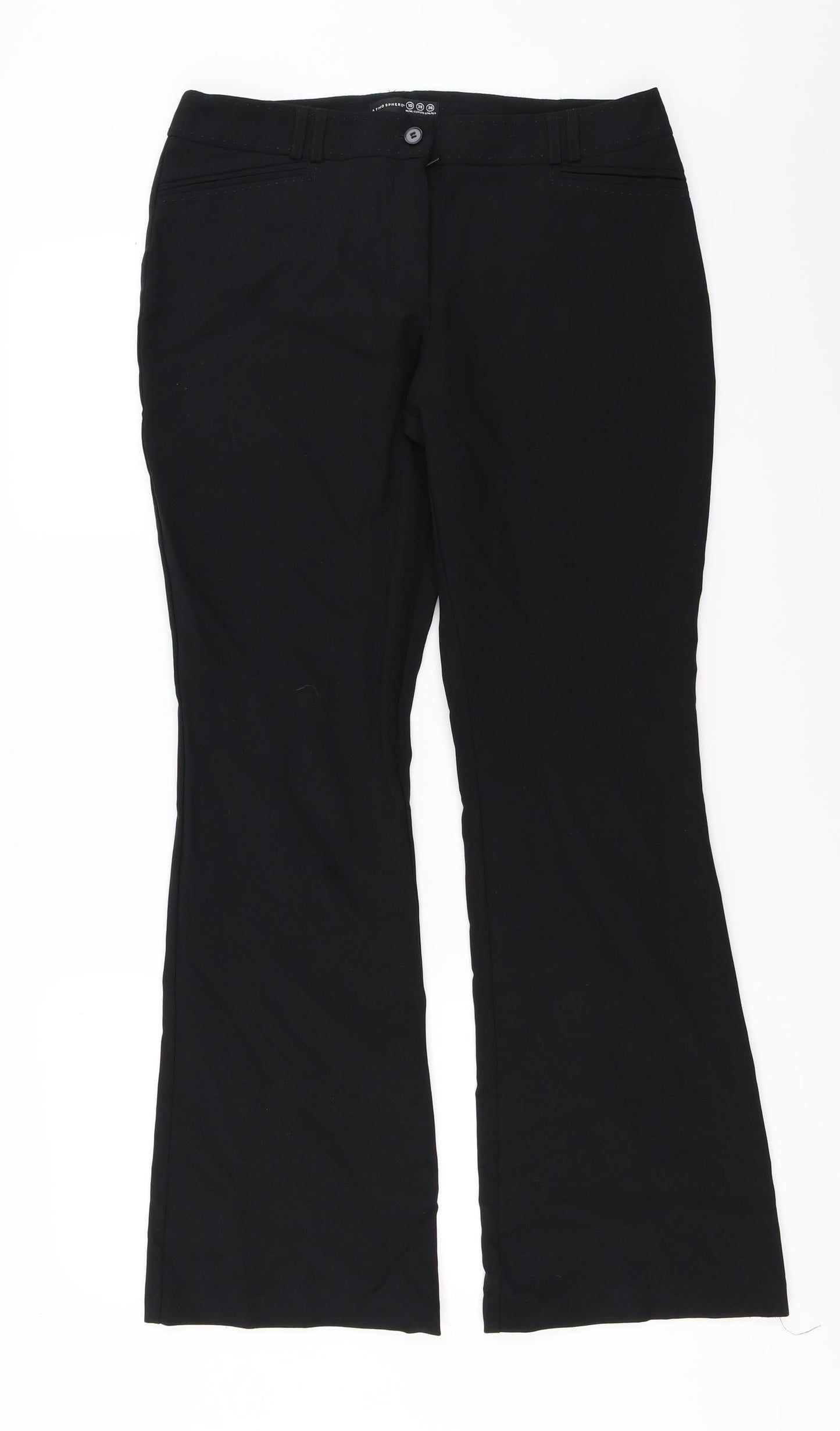 Womens UK Size 10 Atmosphere Regular Fit  Black Trousers