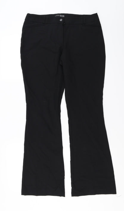 Womens UK Size 10 Atmosphere Regular Fit  Black Trousers