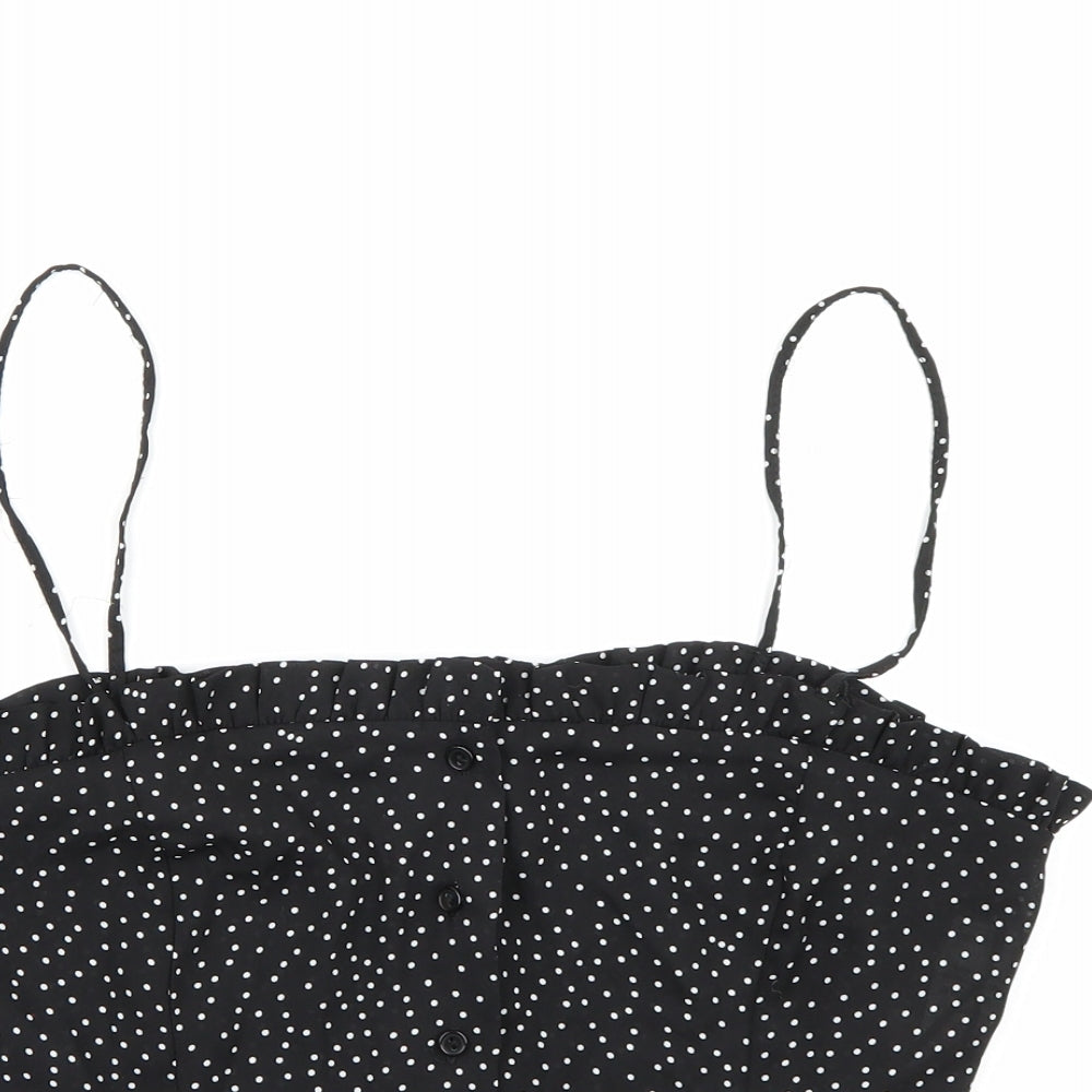 Womens UK Size 14 New Look Black Camisole Tank