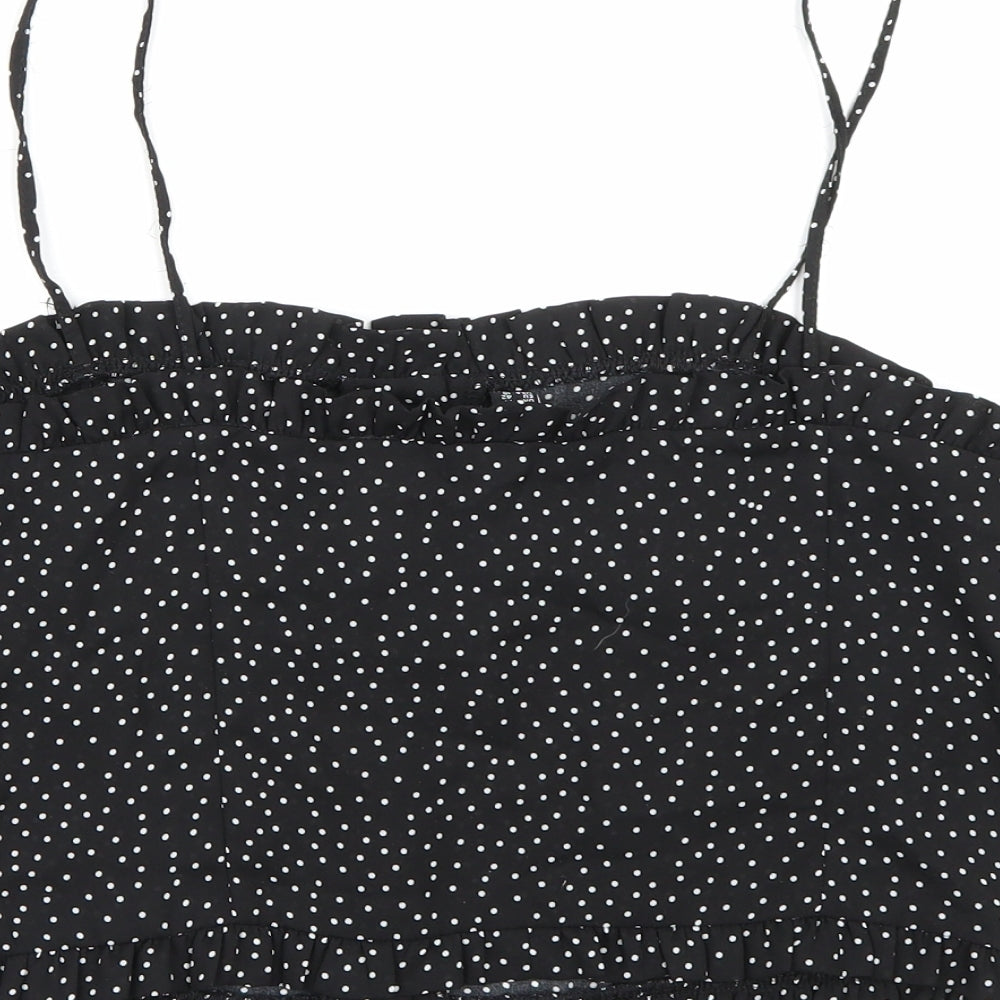 Womens UK Size 14 New Look Black Camisole Tank