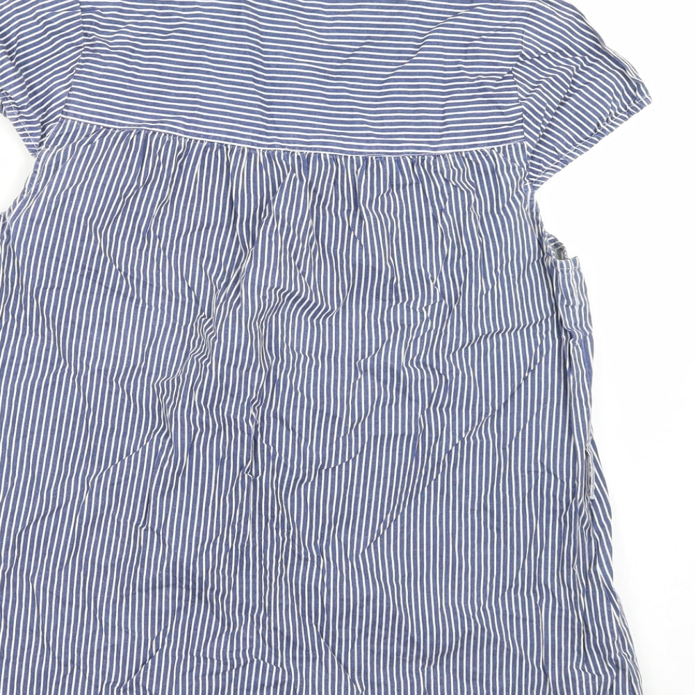 Womens UK Size M VERO MODA Blue Basic Blouse