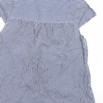 Womens UK Size M VERO MODA Blue Basic Blouse