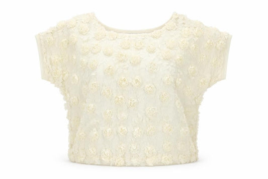 Womens UK Size S Cameo Rose White Basic Blouse
