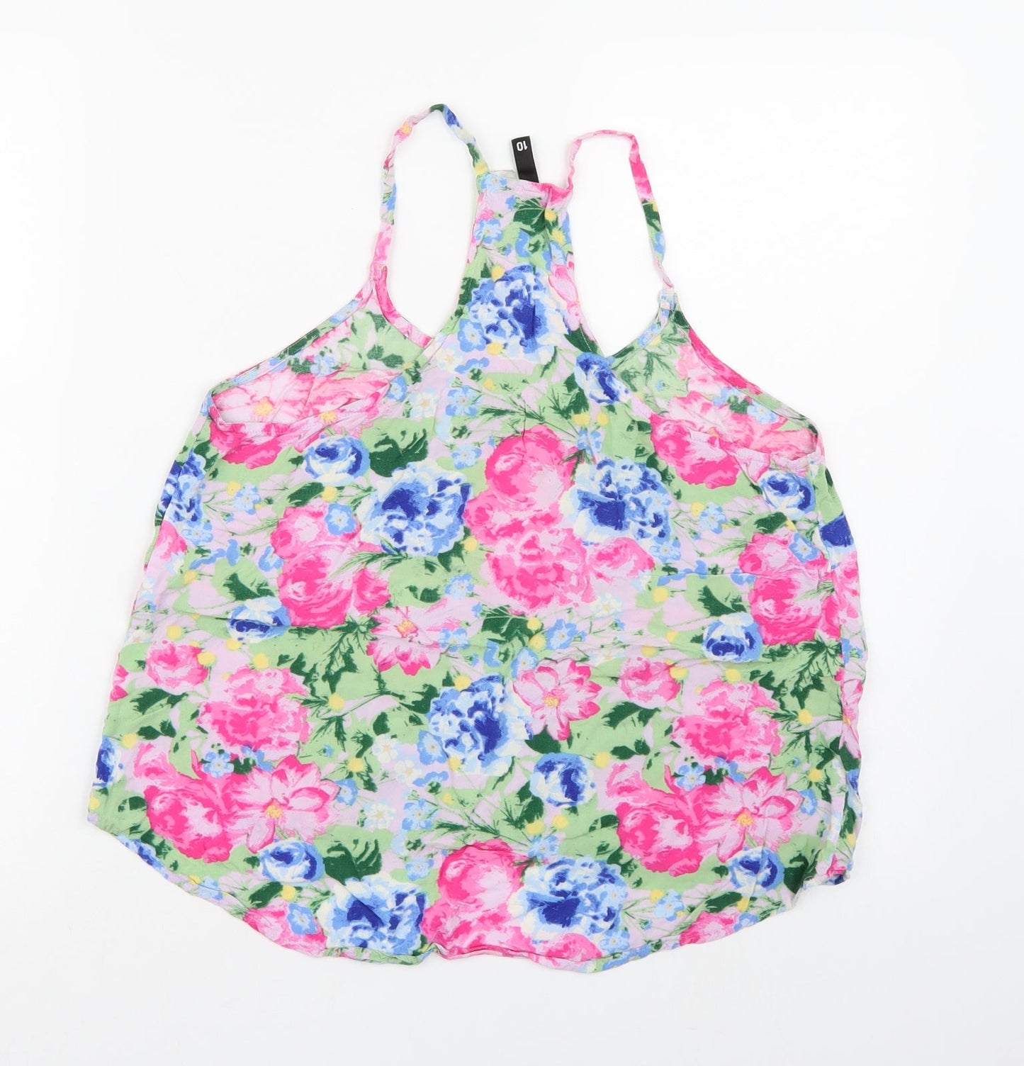 Womens UK Size 10 Divided by H&M Multicoloured Camisole Tank