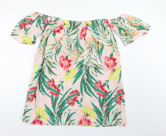 ASOS Womens Pink Floral  A-Line  Size 10