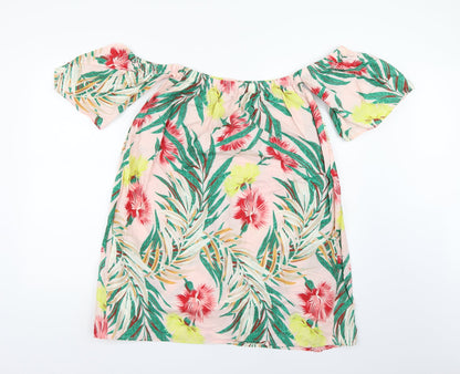 ASOS Womens Pink Floral  A-Line  Size 10