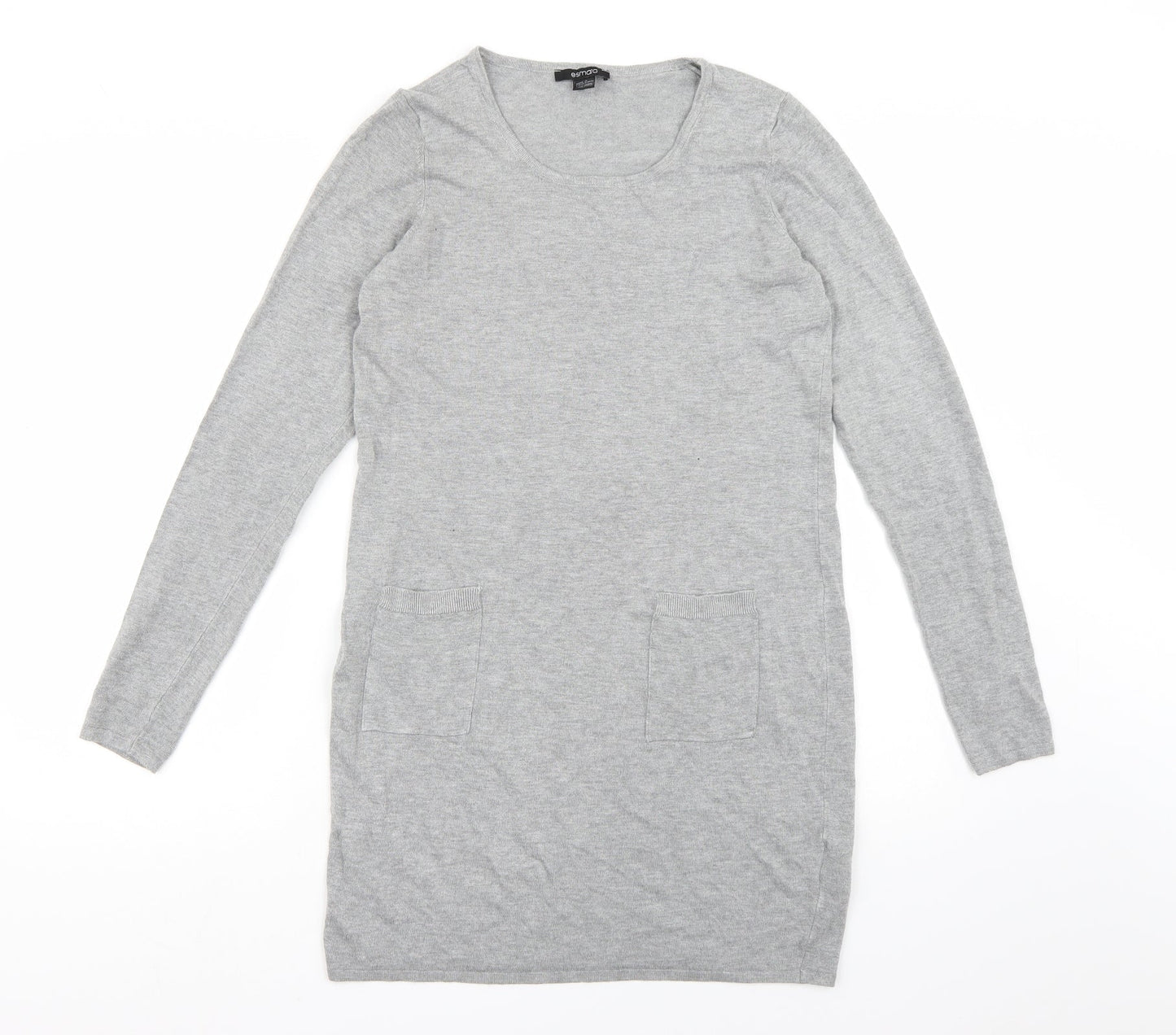 ESMARA Womens Grey  Knit Jumper Dress  Size 10